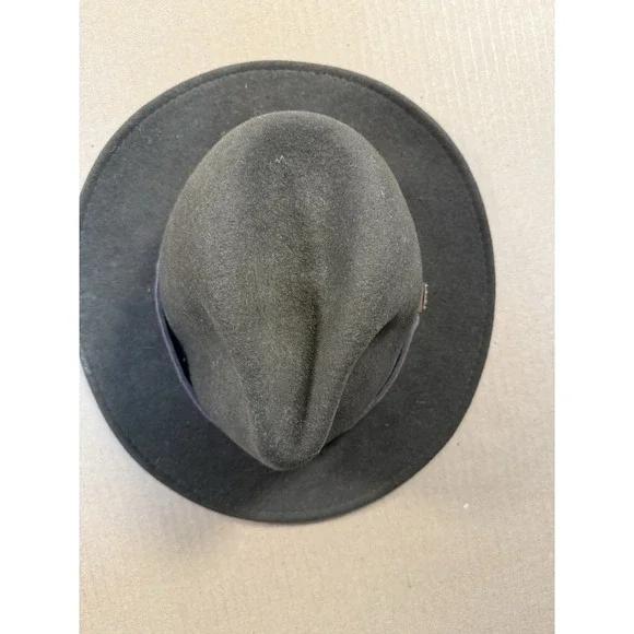 Scala Dorfman Pacific 100% Wool Felt Brown Hat Small Very Good Condition Fedora - Picture 3 of 9